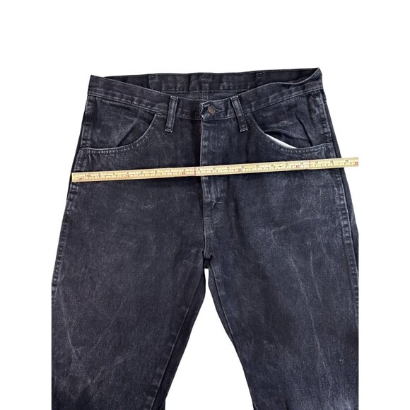 Rustler Mens Black Denim Jeans 34x30 Straight Leg 100% Cotton Made In Nicaragua - Picture 9 of 10